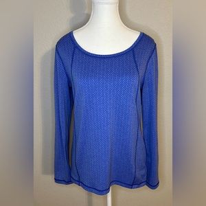 Talbots Women’s  Pullover Top Shirt Longsleeve Blue Periwinkle Medium Activewear